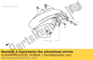 Honda 61000MERD20ZB komplet b?otników fr. (wl) * typ - Dół