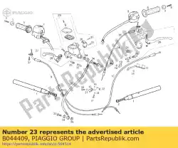 stop schakelaar van Piaggio Group, met onderdeel nummer B044409, bestel je hier online: