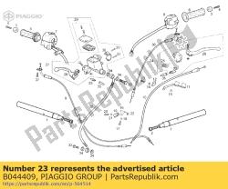 Aprilia B044409, Interruttore di arresto, OEM: Aprilia B044409