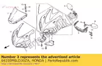 64100MELD30ZA, Honda, ensemble capot, supérieur (wl) * type1 * (type1) honda cbr 1000 2007, Nouveau