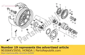 Honda 90306KV3950 dado, chiusura 38mm - Il fondo