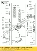 440080042458, Kawasaki, pipe-fork extérieur, rh, p.sil klx12 kawasaki klx 125 2013, Nouveau