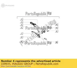 Ici, vous pouvez commander le block coulissant auprès de Piaggio Group , avec le numéro de pièce 229935: