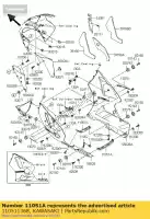 110511368, Kawasaki, support, capotage lwr, l kawasaki zx12r ninja b a zx 12r 1200 , Nouveau