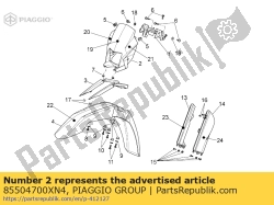 Aprilia 85504700XN4, Support de phare. noir, OEM: Aprilia 85504700XN4