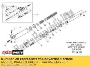 Piaggio Group 666051 dust cover - Bottom side