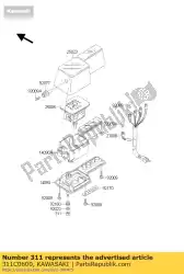 Here you can order the nut-hex,6mm,black from Kawasaki, with part number 311C0600: