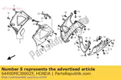 Qui puoi ordinare set cappuccio, r. Inferiore (wl) * da Honda , con numero parte 64400MCJ000ZF: