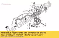 43312MERD20, Honda, pipe b, rr. brake main honda cbf 500 600 1000 2004 2005 2006 2007 2008 2009 2010, New