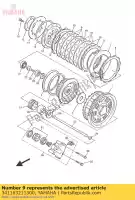 341163211300, Yamaha, plate, friction (447) yamaha fj fjr xjr xv yzf r 1000 1100 1200 1300 1900 1985 1986 1987 1988 1990 1991 1992 1995 1996 1997 1998 1999 2000 2001 2002 2003 2004 2005 2006 2007 2008 2009 2010 2011 2014 2015 2016, New