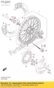 suzuki 5474235G00 couvercle, essieu avant - La partie au fond