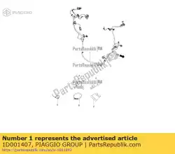 Aquí puede pedir arnés de marco de Piaggio Group , con el número de pieza 1D001407: