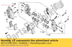 Ici, vous pouvez commander le boulon, torx, 8x40 auprès de Honda , avec le numéro de pièce 90141MEL003: