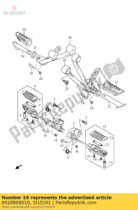 Suzuki 0920808016 alfinete - Lado inferior