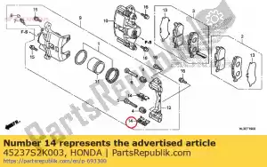 honda 45237S2K003 retentor - Lado inferior