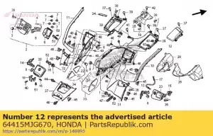 Honda 64415MJG670 cover,leveling sw - Bottom side