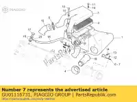 GU01116731, Piaggio Group, placa lh moto-guzzi v 1100 1999 2001 2002 2003, Nuevo