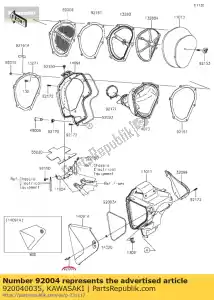 Kawasaki 920040035 dekhengst - Onderkant