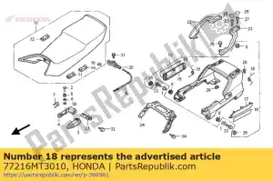 honda 77216MT3010 spring, rr. cowl lid - Bottom side