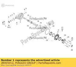 Tutaj możesz zamówić orzech od Piaggio Group , z numerem części 2B005012: