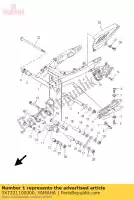 5XT221100000, Yamaha, rear arm comp. yamaha xg 250 2005, New