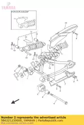 Aquí puede pedir arbusto 1 de Yamaha , con el número de pieza 5B6221230000: