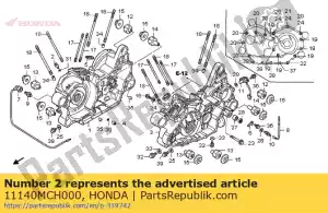Honda 11140MCH000 jet comp,oil - Bottom side