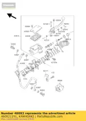 Aquí puede pedir empuñadura, freno delantero kx100-b7 de Kawasaki , con el número de pieza 460921191: