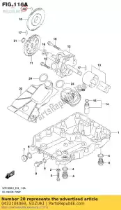 suzuki 0422104069 pin - Bottom side