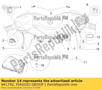 641742, Aprilia, botón de apertura de la caja, Nuevo