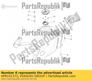 aprilia AP8101372 silent-block - Bottom side