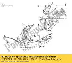 Qui puoi ordinare ispezione candela porta da Piaggio Group , con numero parte 621989000D: