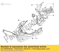 Aprilia 621989000D, Zündkerze insp. tür, OEM: Aprilia 621989000D