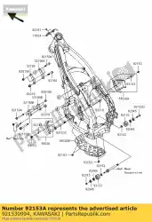 Qui puoi ordinare bullone, flangiato, 8x82 kx250t6f da Kawasaki , con numero parte 921530994: