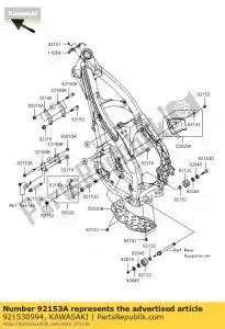 kawasaki 921530994 bullone, flangiato, 8x82 kx250t6f - Il fondo