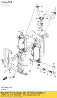 1785149H10, Suzuki, tuyau, radiateur suzuki  rm z 250 2011 2012 2014 2015 2016 2017 2018, Nouveau