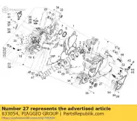 833054, Piaggio Group, waaier aprilia gilera  gp mana na srv zapm55103, zd4m55104, zapm55104 zd4rc000, zd4rca00, zd4rc001, zd4rcc00 zd4rcb00, zd4rcc01, zd4rce00 800 850 2007 2008 2009 2010 2011 2012 2016 2017 2018 2019, Nieuw