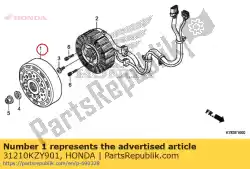 Aqui você pode pedir o volante comp em Honda , com o número da peça 31210KZY901: