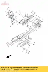 yamaha 2DWE51500000 conjunto del cárter - Lado inferior