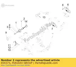 Aquí puede pedir cilindro y llaves para cerradura de Piaggio Group , con el número de pieza 654373: