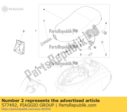 Aprilia 577492, Dryf, OEM: Aprilia 577492