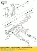 330010648, Kawasaki, arm-comp-swing kawasaki zx10r ninja  winter test edition krt replica abs zx1000 s r zx 10r non zx10rr sl1 my18 2018my zx1002 se 1000 , Nieuw