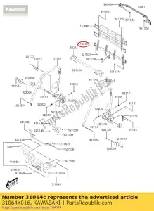 kawasaki 31064Y016 01 pipe-comp,arrière,lwr - La partie au fond