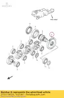 2732110G20, Suzuki, versnelling, eindoverbrenging suzuki an 650 2005 2006 2007 2008 2009 2010 2011 2012 2014 2015 2016, Nieuw