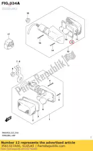 suzuki 3561327A00 gasket,turn sig - Bottom side