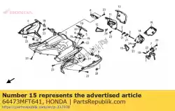 Aqui você pode pedir o selo, bolso em Honda , com o número da peça 64473MFT641: