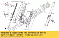 45465MCB610, Honda, zacisk b, przewód hamulcowy honda xl 600 650 1997 1998 1999 2000 2001 2002 2003 2004 2005 2006, Nowy