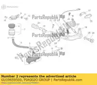 GU19659500, Piaggio Group, unité de révision de raccordement de pompe moto-guzzi arabinieri bellagio daytona daytona racing daytona rs griso griso s e gt le mans nevada nevada base club nevada club ntx s sp sp ii sp iii sport carburatori sport corsa sport iniezione strada t t5 targa v x zgulsg01 zgulsu02 350 500 650 750 850, Nouveau