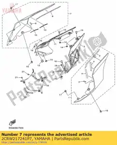 yamaha 2CRW217241P7 tampa lateral 2 - Lado inferior