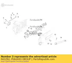 Ici, vous pouvez commander le unité de câble de démarreur auprès de Piaggio Group , avec le numéro de pièce 642292: